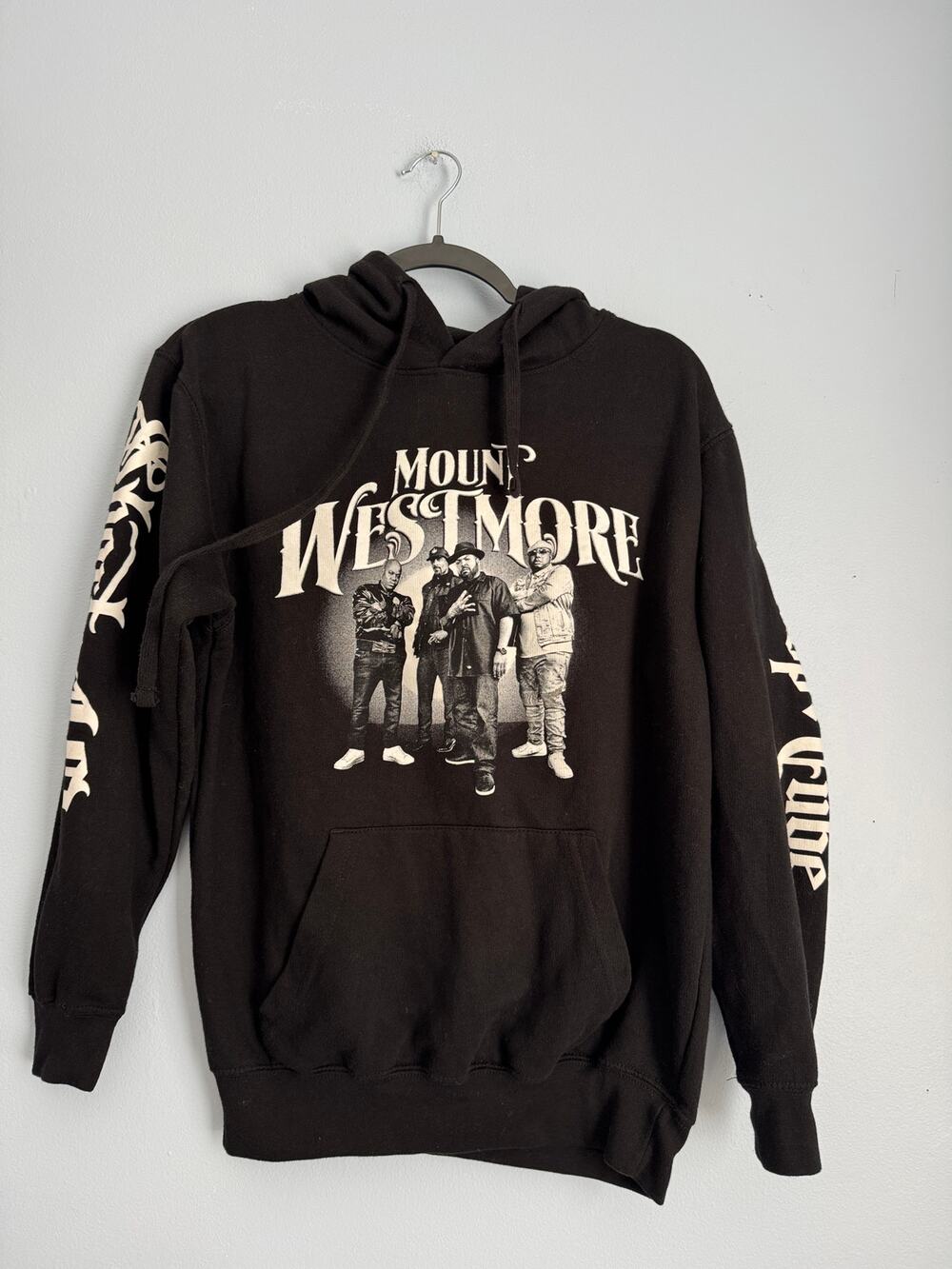 Mount Westmore Rap Concert Hoodie Snoop Dogg Ice Cube E-40 Too $hort Black L